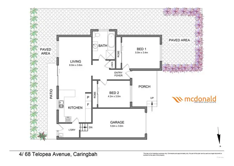 Floorplan of Homely villa listing, 4/68 Telopea Avenue, Caringbah NSW 2229