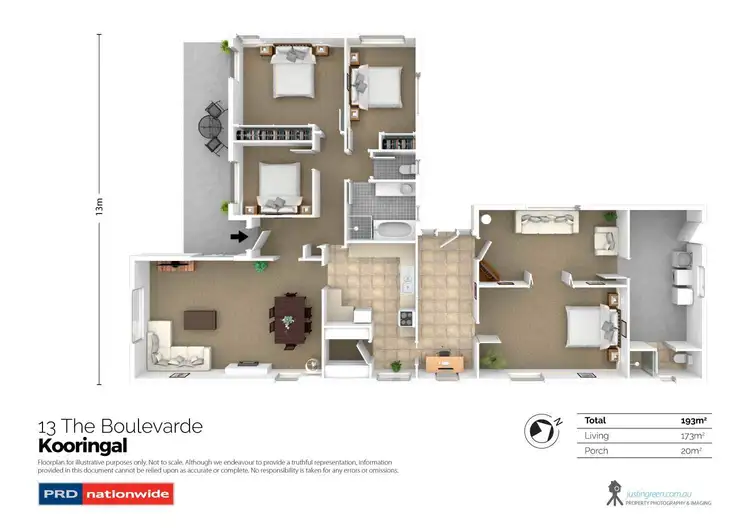 Floorplan of Homely house listing, 13 The Boulevarde, Kooringal NSW 2650