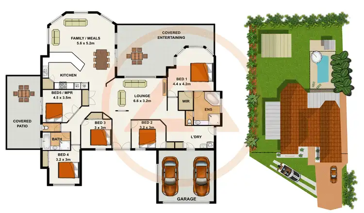 Floorplan of Homely house listing, 41 Blue Wren Place, Heritage Park QLD 4118