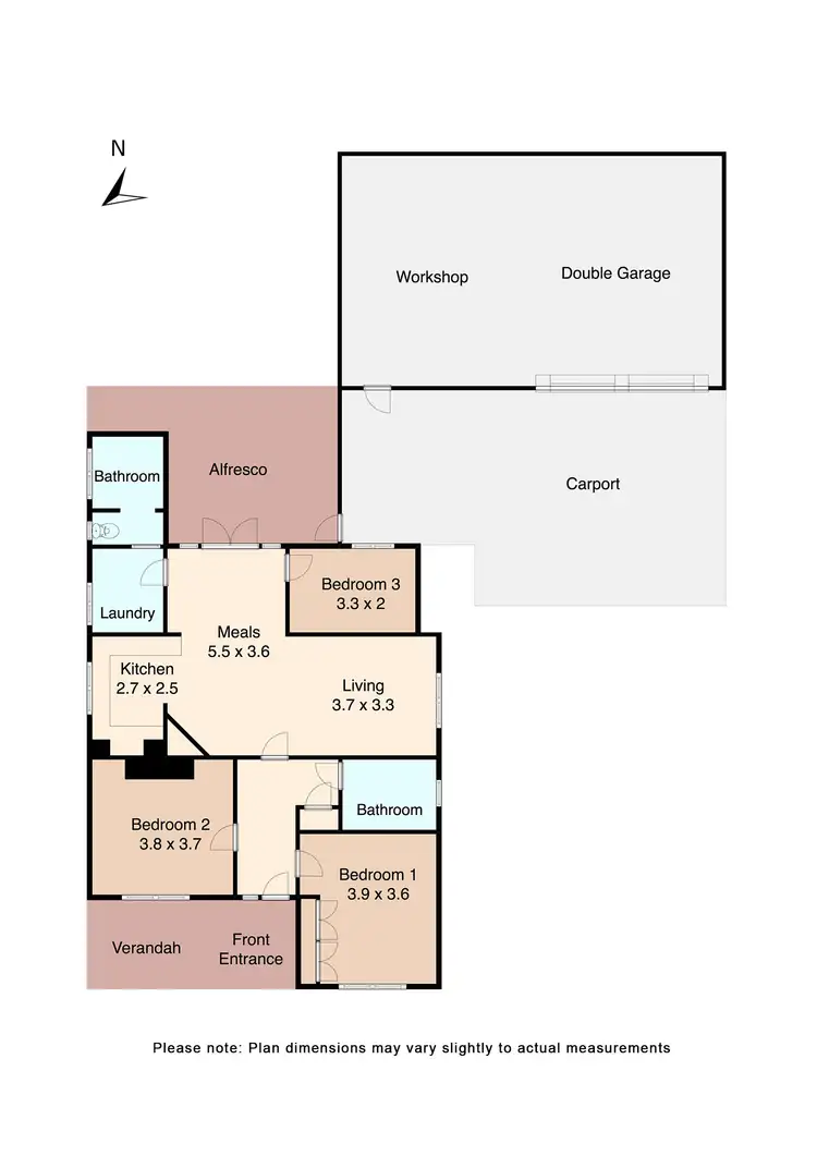 Floorplan of Homely house listing, 18 Scotty's Road, Cambrian Hill VIC 3352