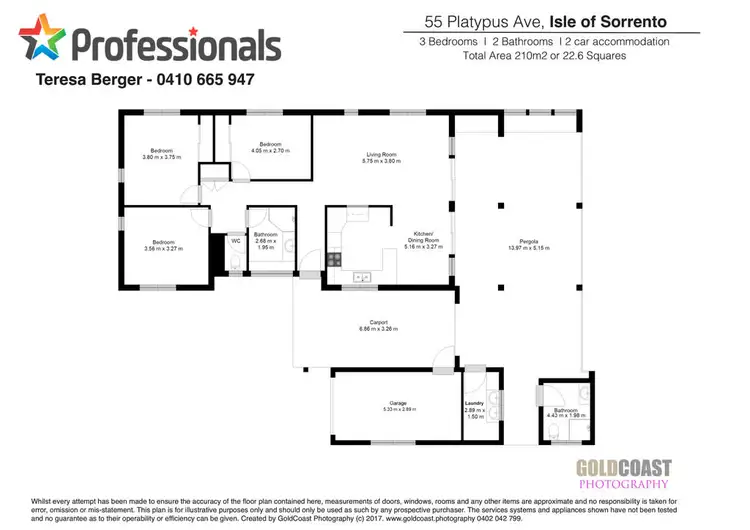 Floorplan of Homely house listing, 55 Platypus Avenue, Sorrento QLD 4217