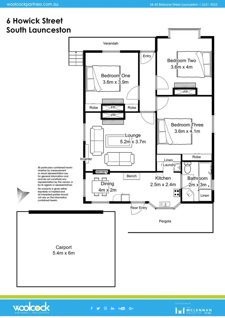 Floorplan of Homely house listing, 6 Howick St, South Launceston TAS 7249
