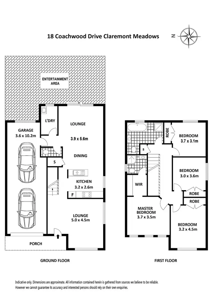 Floorplan of Homely house listing, 18 Coachwood Drive, Claremont Meadows NSW 2747