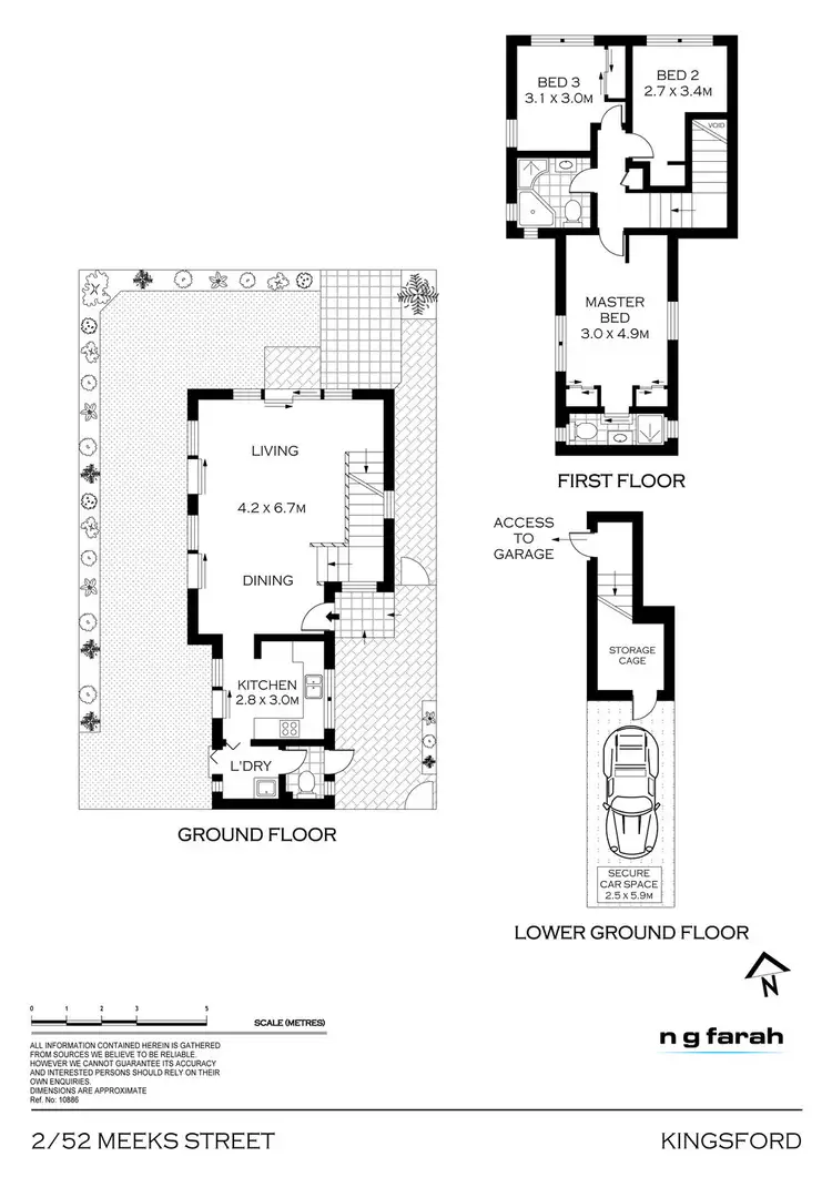 Floorplan of Homely townhouse listing, 2/52 Meeks Street, Kingsford NSW 2032