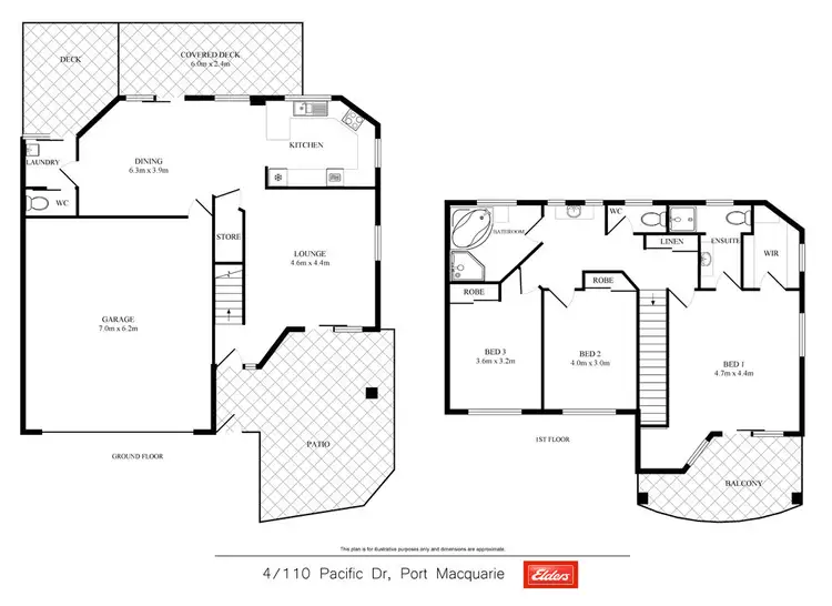 Floorplan of Homely townhouse listing, 4/110 Pacific Drive, Port Macquarie NSW 2444
