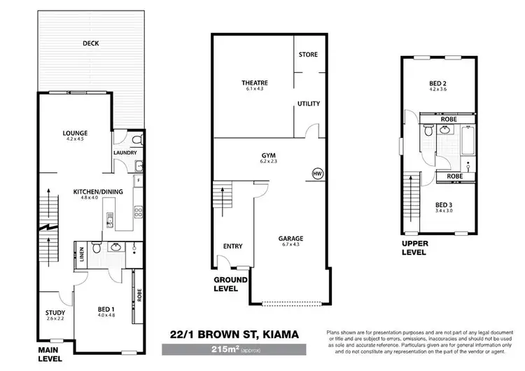 Floorplan of Homely townhouse listing, 22/1 Brown Street, Kiama NSW 2533