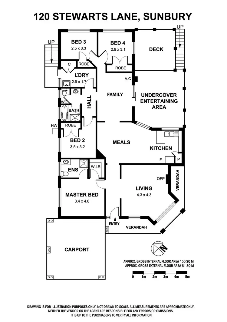 Floorplan of Homely house listing, 120 Stewarts Lane, Sunbury VIC 3429