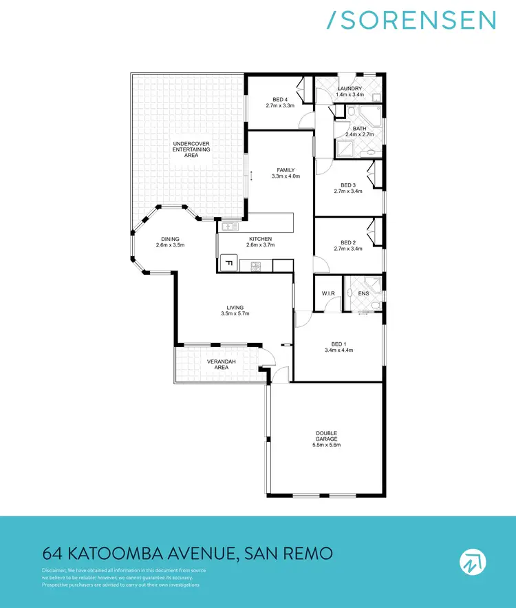 Floorplan of Homely house listing, 64 Katoomba Avenue, San Remo NSW 2262