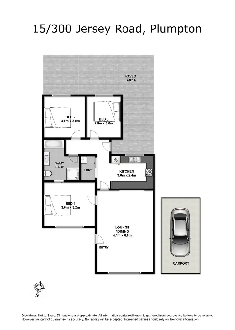 Floorplan of Homely villa listing, 15/300 Jersey Road, Plumpton NSW 2761