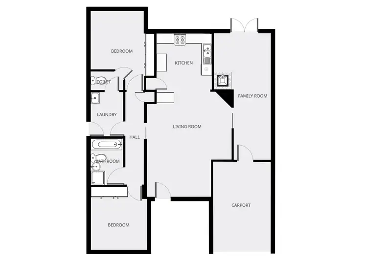 Floorplan of Homely townhouse listing, 14/290 Ninth Street, Mildura VIC 3500