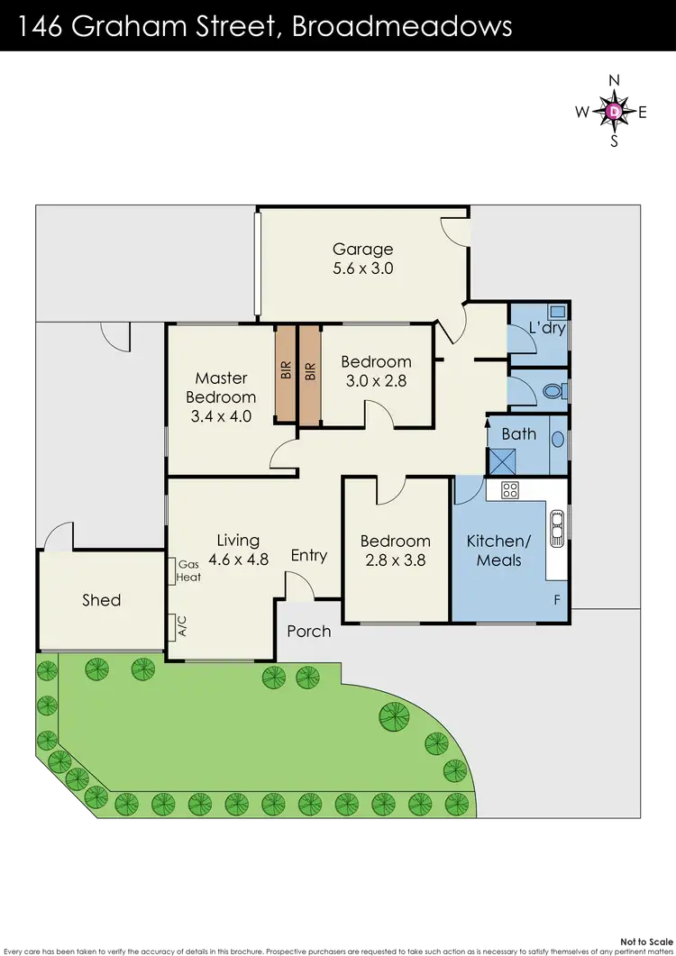 Floorplan of Homely house listing, 146 Graham Street, Broadmeadows VIC 3047