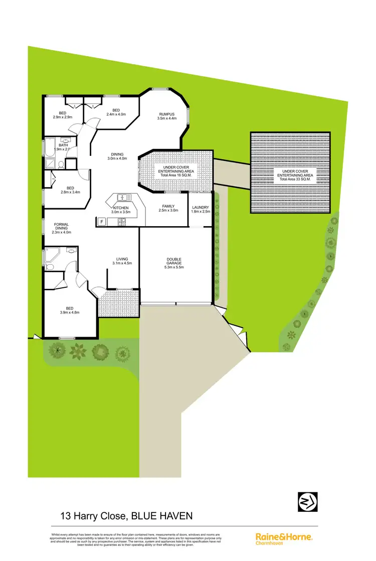Floorplan of Homely house listing, 13 Harry Close, Blue Haven NSW 2262