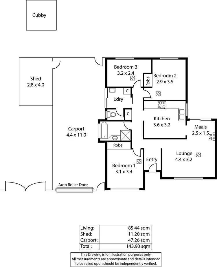 Floorplan of Homely house listing, 23 Claxton Way, Burton SA 5110