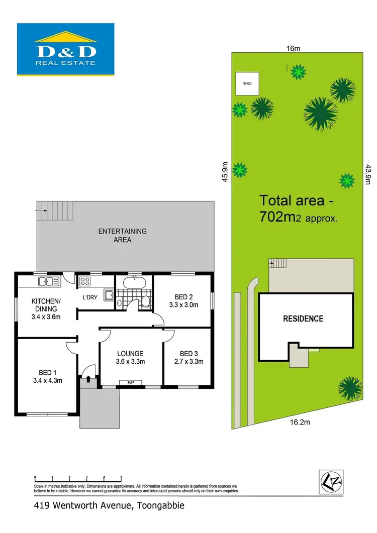 Floorplan of Homely house listing, 419 Wentworth Avenue, Toongabbie NSW 2146