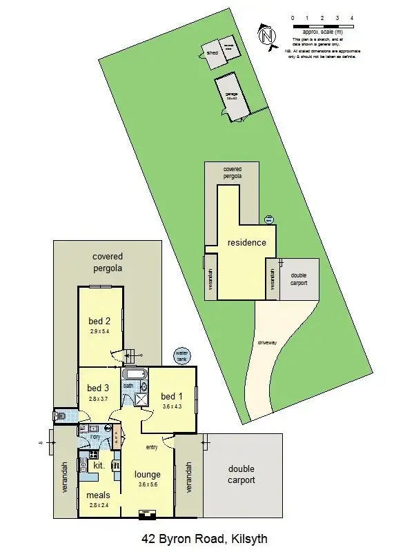 Floorplan of Homely house listing, 42 Byron Road, Kilsyth VIC 3137