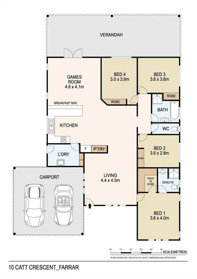Floorplan of Homely house listing, 10 Catt Crescent, Farrar NT 830
