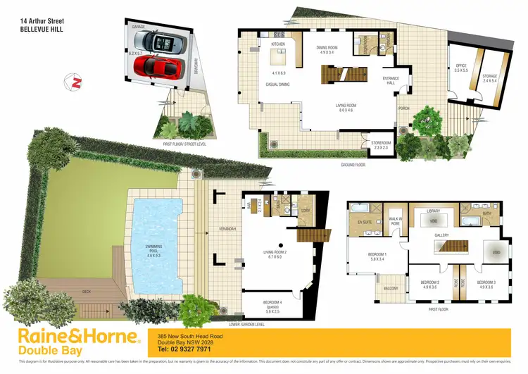 Floorplan of Homely house listing, 14 Arthur Street, Bellevue Hill NSW 2023