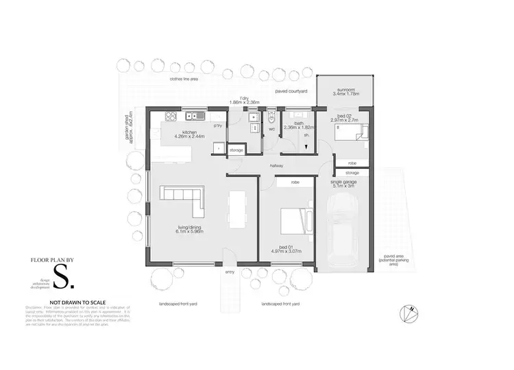 Floorplan of Homely unit listing, 21/12 Casino Rise, Prospect Vale TAS 7250