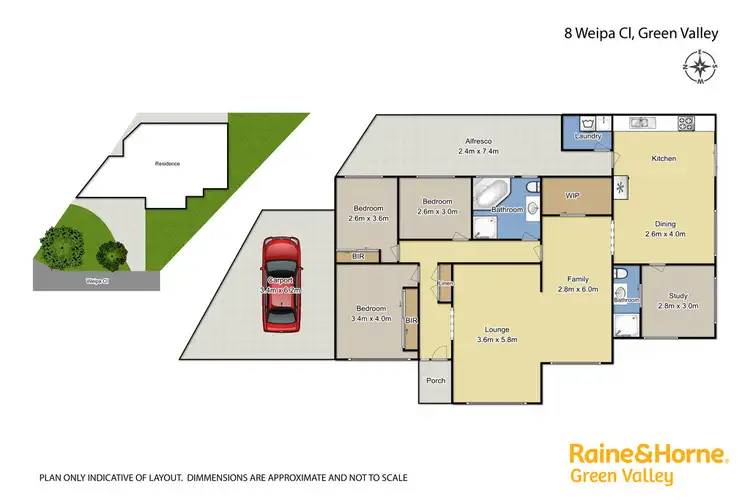 Floorplan of Homely house listing, 8 Weipa Close, Green Valley NSW 2168