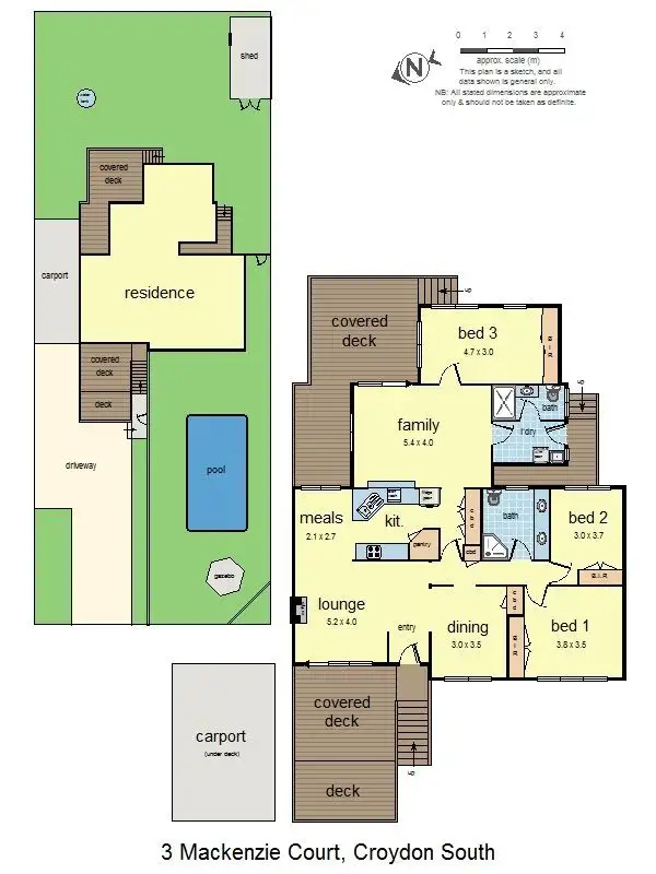Floorplan of Homely house listing, 3 Mackenzie Court, Croydon South VIC 3136