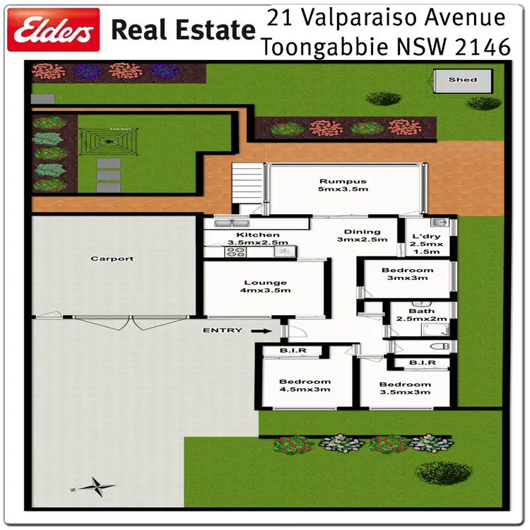 Floorplan of Homely house listing, 21 Valparaiso Avenue, Toongabbie NSW 2146