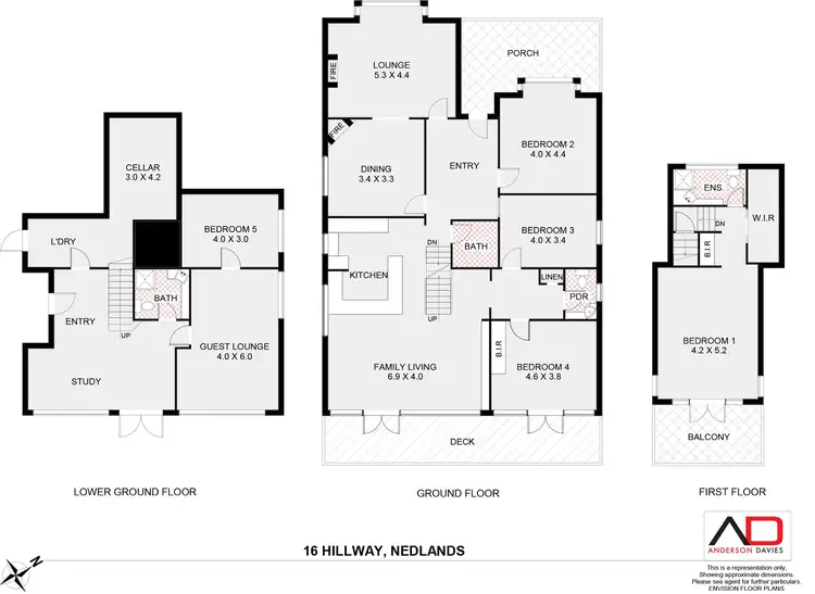 Floorplan of Homely house listing, 16 Hillway, Nedlands WA 6009