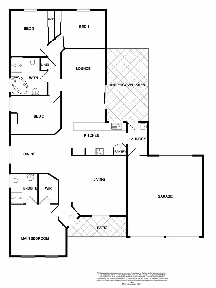 Floorplan of Homely house listing, 77 Worcester Drive, East Maitland NSW 2323