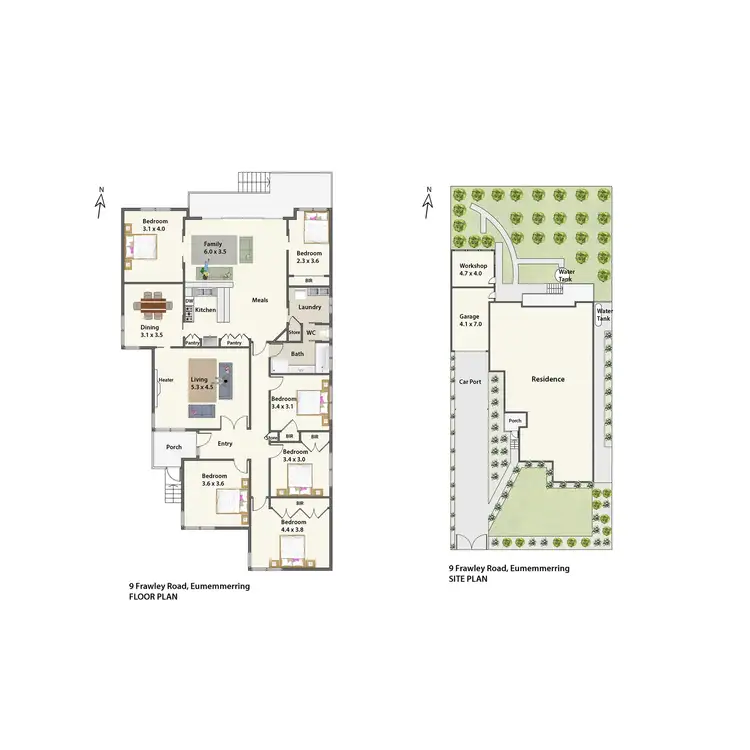 Floorplan of Homely house listing, 9 Frawley Road, Eumemmerring VIC 3177