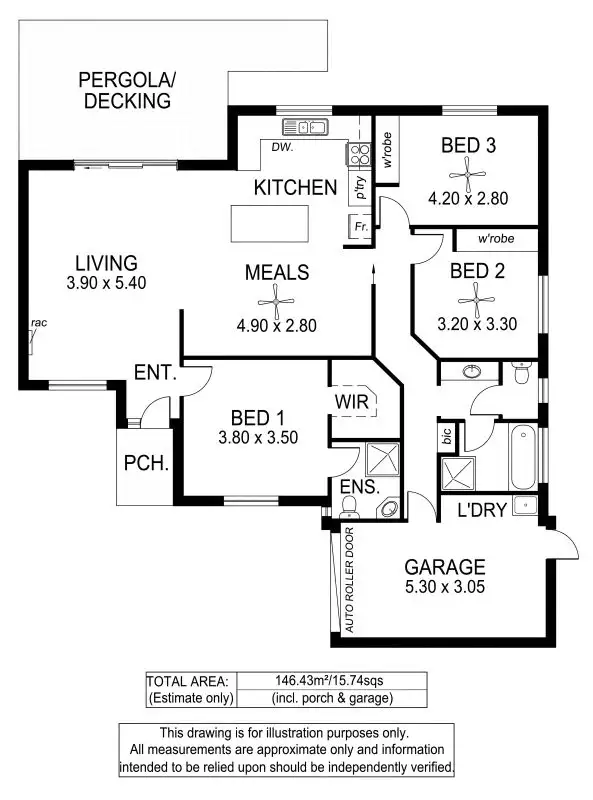 Floorplan of Homely house listing, 15a Nilpena Avenue, Park Holme SA 5043
