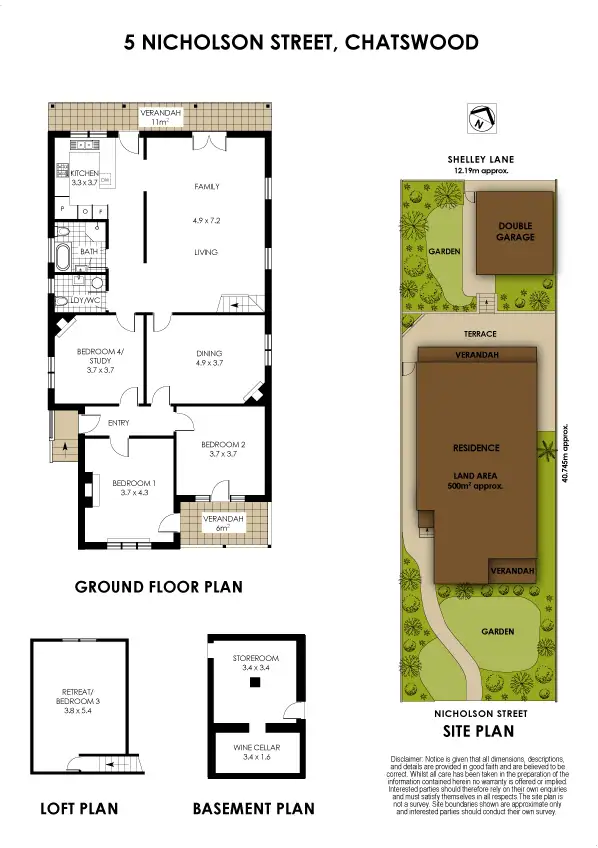 Floorplan of Homely house listing, 5 Nicholson Street, Chatswood NSW 2067