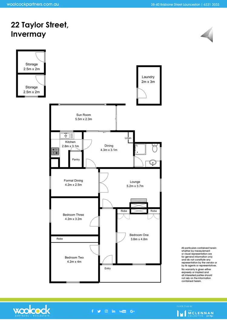 Floorplan of Homely house listing, 22 Taylor Street, Invermay TAS 7248