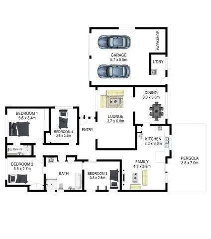 Floorplan of Homely house listing, 26 Sir Donald Bradman Drive, Bowral NSW 2576