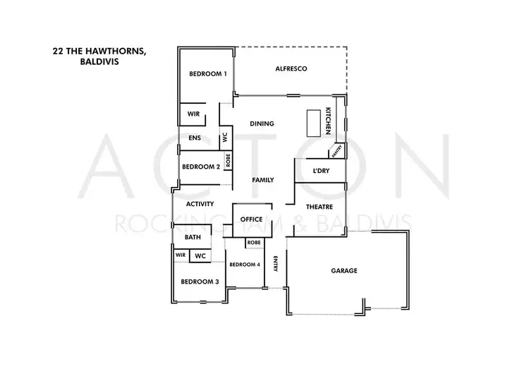 Floorplan of Homely house listing, 22 The Hawthorns, Baldivis WA 6171