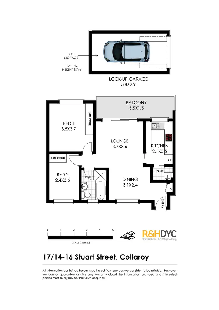 Floorplan of Homely unit listing, 17/14-16 Stuart Street, Collaroy NSW 2097
