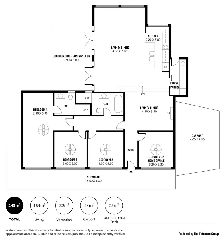Floorplan of Homely house listing, 18 Orvieto Road, Seacliff Park SA 5049