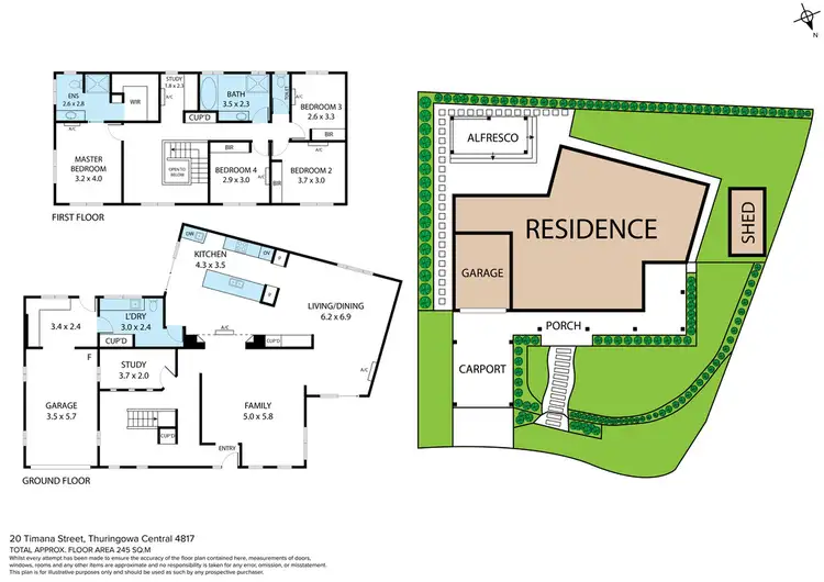 Floorplan of Homely house listing, 20 Timana Street, Thuringowa Central QLD 4817
