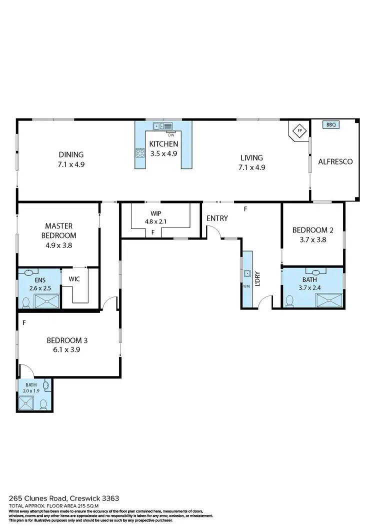 Floorplan of Homely house listing, 265 Clunes Road, Creswick VIC 3363