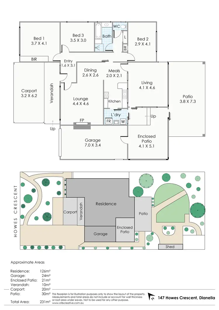 Floorplan of Homely house listing, 147 Howes Crescent, Dianella WA 6059