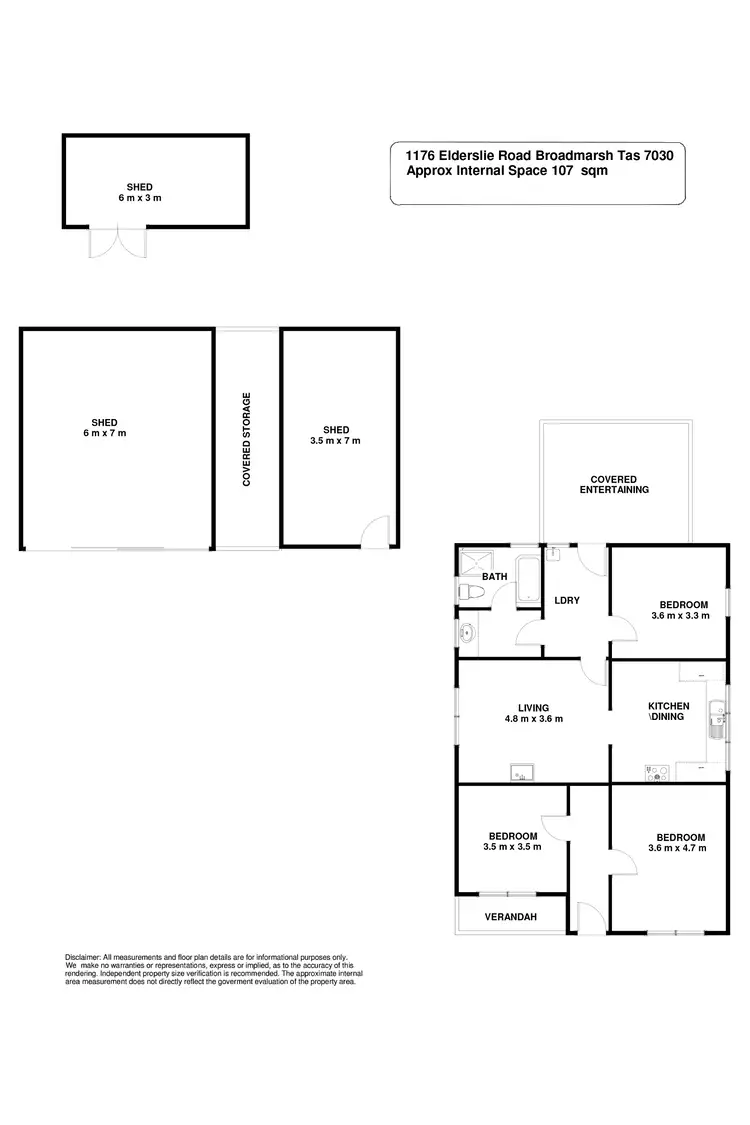 Floorplan of Homely house listing, 1176 Elderslie Road, Broadmarsh TAS 7030