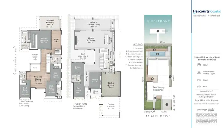 Floorplan of Homely house listing, 126 Amalfi Drive, Isle Of Capri QLD 4217