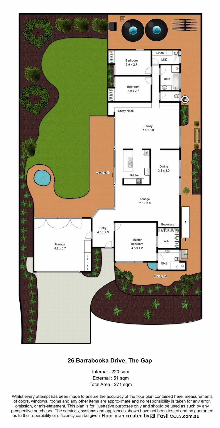 Floorplan of Homely house listing, 26 Barrabooka Drive, The Gap QLD 4061