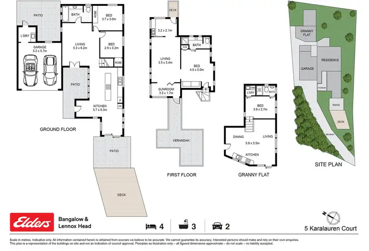 Floorplan of Homely house listing, 5 Karalauren Court, Lennox Head NSW 2478