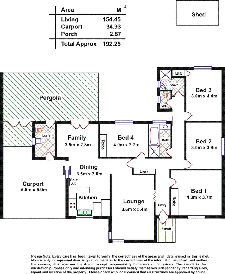 Floorplan of Homely house listing, 7 Hillside Drive, Campbelltown SA 5074