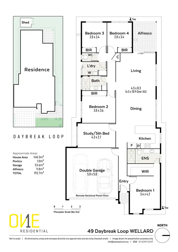 Floorplan of Homely house listing, 49 Daybreak Loop, Wellard WA 6170