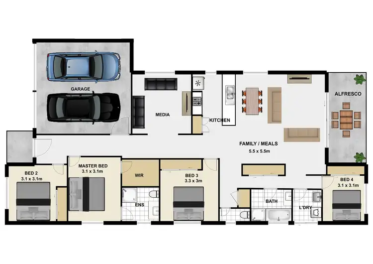 Floorplan of Homely house listing, 13 Falkland Street West, Heathwood QLD 4110