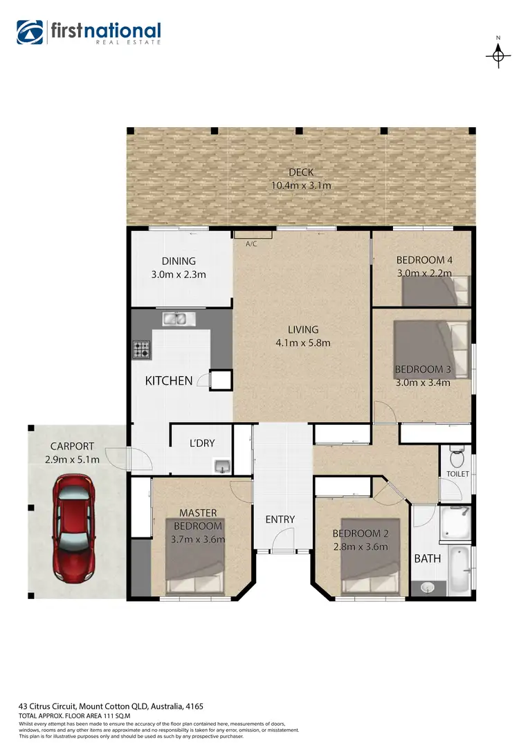 Floorplan of Homely house listing, 43 Citrus Circuit, Mount Cotton QLD 4165
