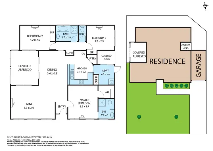 Floorplan of Homely house listing, 1/137 Bogong Avenue, Invermay Park VIC 3350
