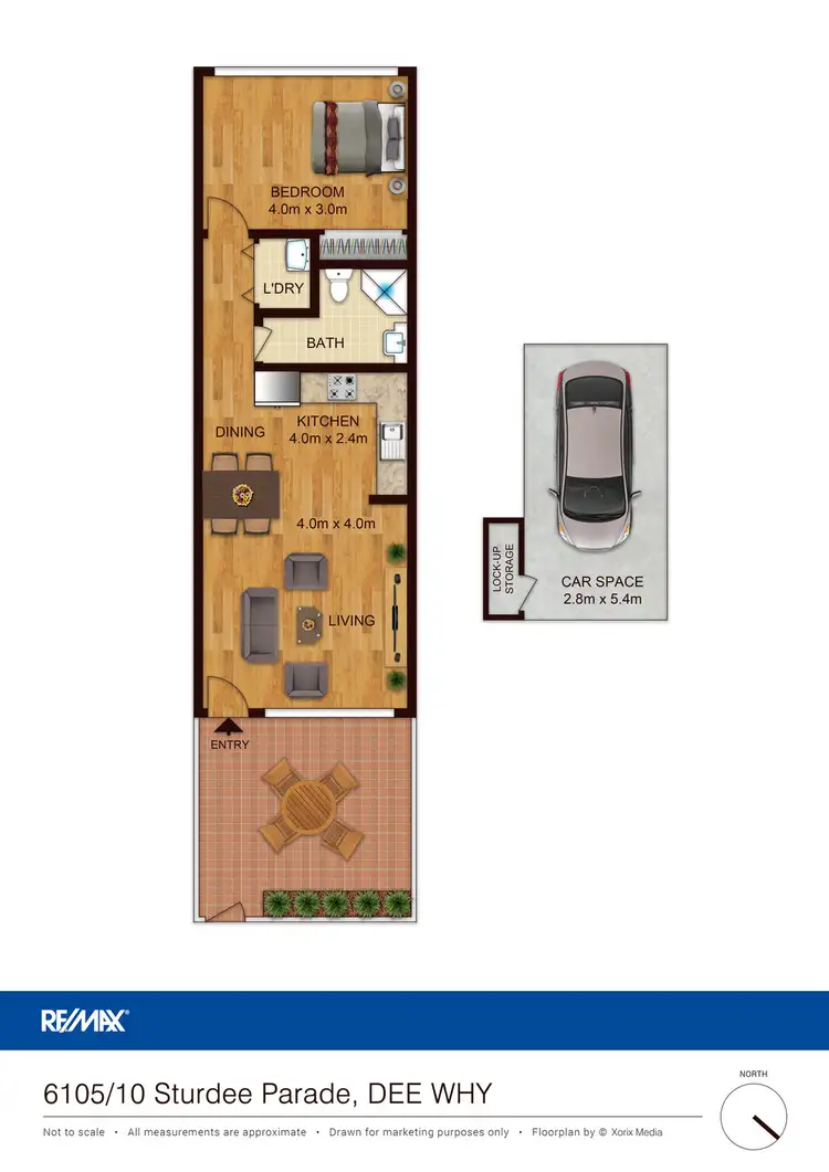 Floorplan of Homely apartment listing, 6105/10 Sturdee Parade, Dee Why NSW 2099