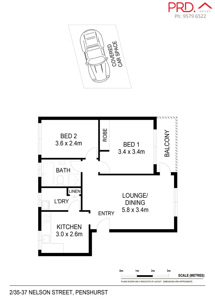 Floorplan of Homely apartment listing, 2/35-37 Nelson Street, Penshurst NSW 2222