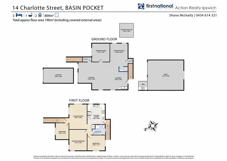 Floorplan of Homely house listing, 14 Charlotte Street, Basin Pocket QLD 4305